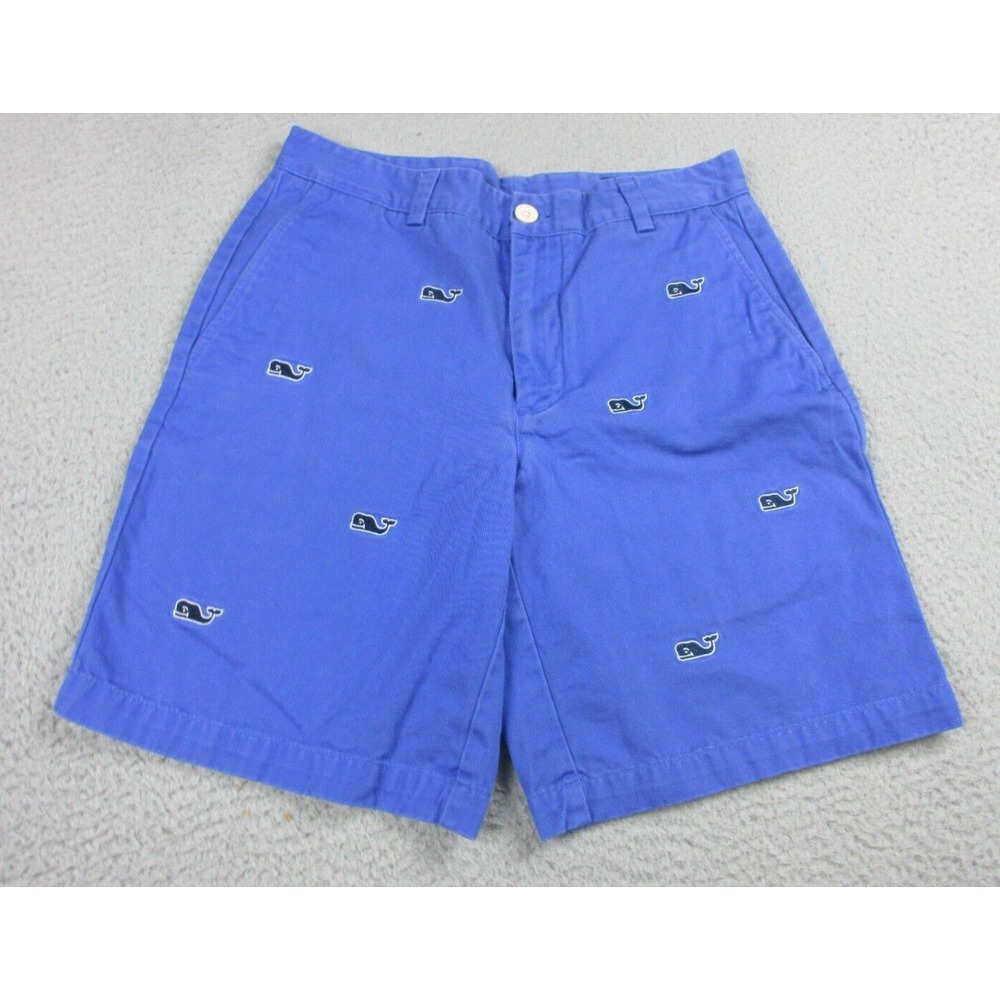 Vineyard Vines Shorts Mens 30 Blue‎ Chino Breaker Twill Whale Logo Pocket 30X18